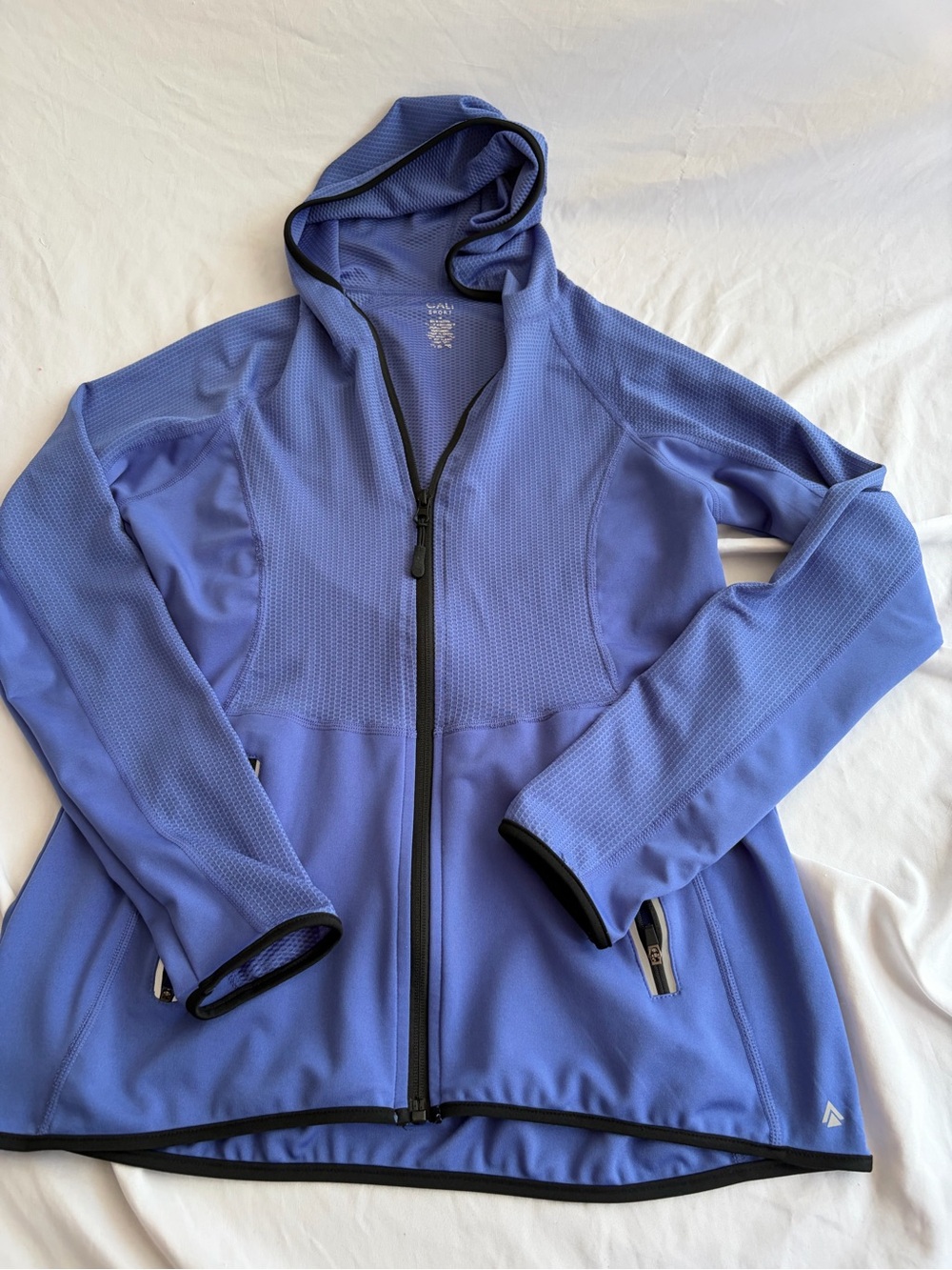 CALIA Women's Full Zip Hooded Workout Jacket Size Medium Periwinkle Lightweight